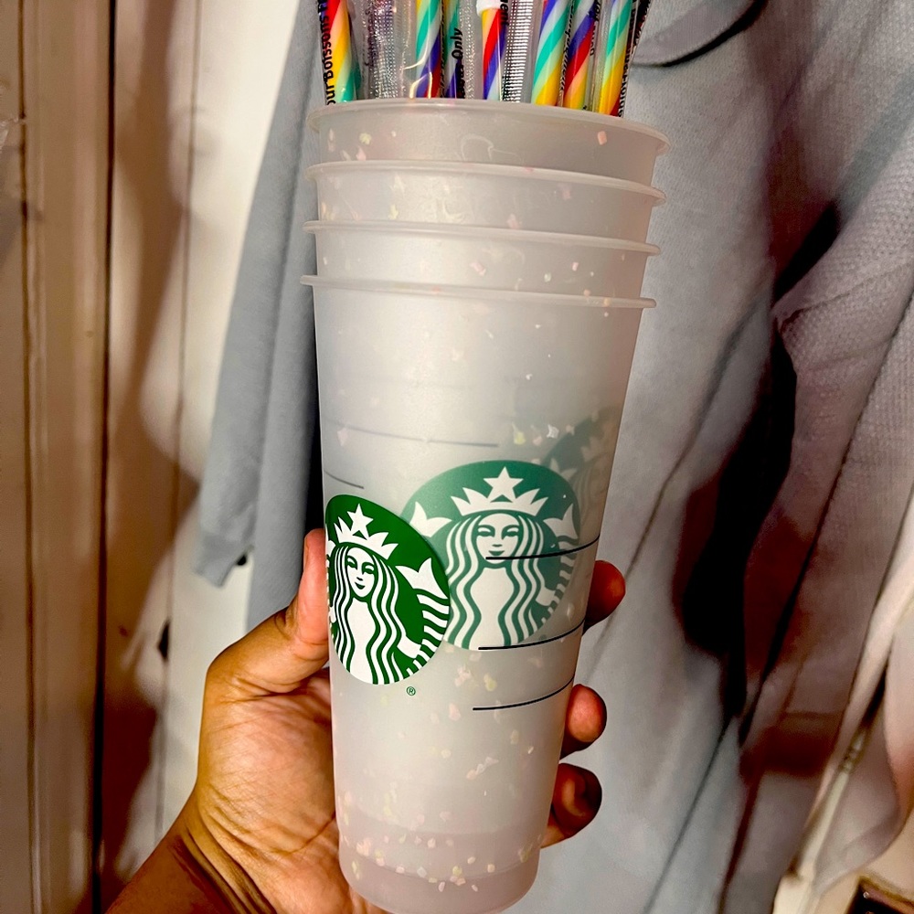 Starbucks confetti cup
